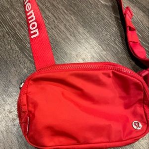 Lululemon Red Belt Bag